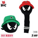 ワック WAAC 日本正規品 メンズ レディース ヘッドカバー ドライバー用ヘッドカバー ぬいぐるみ型 バケハワッキー ベロア調素材 リブニット切替 WAACK...
