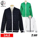 【20%OFF SALE】アンパスィ and per se メンズ ブルゾン ニットブルゾン エンボスロゴ ハイネックにもなる シャドーロゴ 総柄 【送料無料】 2025 春夏 新作 ゴルフウェア