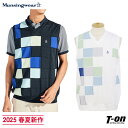 【タイムセール 5/7 13:00迄 10%OFF】マンシングウェア Munsingwear メンズ ベスト Vネック ニットベスト 手洗い可 カラーブロック ...