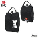 ワック WAAC 日本正規品 メンズ レディース シューズケース シューズバッグ メッシュ素材切替え ワッキーロゴプリント ゴルフ