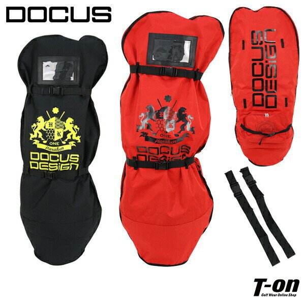 ドゥーカス DOCUS メンズ レディース トラベルカバー キャディバッグカバー 10型対応 バックルベルト付 ランパント エンブレム ロゴプリント 【送料無料...