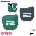 ロサーセン ROSASEN メンズ レディース ヘッドカバー パターカバー マレット型パターカバー センターシャフト型にも対応 マグネット仕様 ロゴ刺繍デザイン...