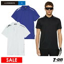 【30%OFF SALE】Jリンドバーグ J.LINDEBERG 日本正規品 メンズ ポロシャツ 半袖 吸水速乾 ストレッチ ブリッジラインデザイン ロゴプリント JL×ストライププリント 【送料無料】 2025 春夏 新作 ゴルフウェア