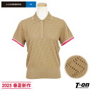 Jリンドバーグ J.LINDEBERG 日本正規品 レディース ポロシャツ 半袖 ニットポロシャツ サマーニット ブリッジロゴ透かし編み 袖配色ライン Knit...