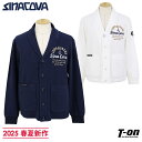 シナコバ ジェノバ SINACOVA GENOVA メンズ ジャケット ショールカラージャケット 5ボタン コットン混紡素材 イカリ柄ボタン 袖口リブ 配色ロゴ刺繍 【送料無料】 2025 春夏 新作