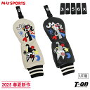 MUスポーツ エムユー スポーツ M.U SPORTS MUSPORTS レディース ヘッドカバー ユーティリティ用 UT レザー調 番手チップ付き アーモ&メ...