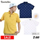 【20%OFF SALE】レザレクション Resurrection メンズ ポロシャツ 半袖 ストレッチ UVカット 吸水速乾 飛び柄 総柄 RRロゴ刺繍 【送料無料】 2025 春夏 新作 ゴルフウェア
