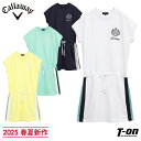 キャロウェイ アパレル キャロウェイ ゴルフ Callaway APPAREL レディース ワンピース 半袖 スウェットワンピース フレンチスリーブ サイドライ...