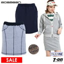 【30%OFF SALE】ロサーセン ROSASEN レディース スカート タイトシルエット ワッフルジャージ素材 ウエストゴム プルオン仕様 ロゴ刺繍 マーカー付き 2025 春夏 新作 ゴルフウェア