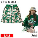 【30%OFF SALE】シーピージー ゴルフ CPG GOLF レディース スカート 裾フレアデザイン 撥水 インナーパンツ一体型 ウエストゴム プルオン仕様 ボタニカル柄 総柄 【送料無料】 2025 春夏 新作 ゴルフウェア