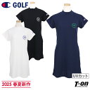 チャンピオン チャンピオン ゴルフ Champion 日本正規品 レディース ワンピース 半袖 ハイネックワンピース UVカット 速乾 メッシュインナーパンツ付...