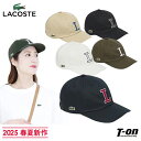 ラコステ LACOSTE 日本正規品 メンズ レディース キャップ コットンツイル素材 イニシャルLロゴワッペン サイドワニロゴ刺 2025 春夏 新作 ゴルフ