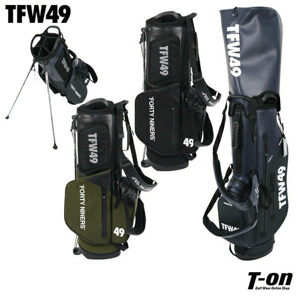 ティーエフダブリュー フォーティーナイン TFW49 メンズ レディース キャディバッグ スタンド式キャディバッグ 9型 ナイロンキャンバス地×レザー調素材 ゴ...
