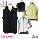 ランバン スポール LANVIN SPORT 日本正規品 レディース ベスト フード付きベスト ジップアップベスト 上質ダンボールニット素材 後ろ身頃サテン素材...