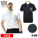 【30%OFF SALE】SY32 by SWEET YEARS GOLF エスワイサーティトゥ バイ スィートイヤーズ ゴルフ 日本正規品 メンズ ポロシャツ 半袖 ストレッチ ロゴジャガード総柄 配色パイピング 胸ポケット付 サークルロゴ刺繍 【送料無料】 2025 春夏 新作 ゴルフウェア
