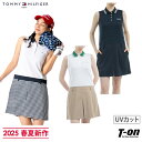 トミー ヒルフィガー ゴルフ TOMMY HILFIGER GOLF 日本正規品 レディース ワンピース ノースリーブ コンビシャツワンピース 異素切替 ジャガ...