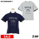【30%OFF SALE】ロサーセン ROSASEN レディース ハイネックシャツ 半袖 モックネックシャツ イェール大学コラボ ドロップショルダー 冷感コット...