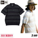 ニューエラ ゴルフ ニューエラ NEW ERA 日本正規品 メンズ ポロシャツ 半袖 サマーニット ニットポロ 吸汗速乾 透かし編みデザイン 高通気 配色デザイ...