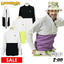 【30%OFF SALE】ラウドマウス ゴルフ LOUDMOUTH GOLF 日本正規品 日本規格 メンズ ポロシャツ 長袖 ハイネックシャツ ハニカムメッシュ素材 ストレッチ UVカット バイカラー カラーブロックデザイン M~3Lまで ゴルフウェア