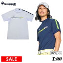 【小祝プロ優勝記念 ポイント10倍 7/28 12:59迄】【30%OFF SALE】ルコックスポルティフ ゴルフ ルコック le coq sportif GOLF メンズ ハイネックシャツ 半袖 モックネックシャツ UVカット 一部接触冷感 脇下メッシュ素材切替え 3Lまでご用意 2025 春夏 新作 ゴルフウェア