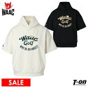 【30%OFF SALE】ワック WAAC 日本正規品 レディース パーカー 半袖 フード付きトレーナー ダンボールニット素材 ドロップショルダー ワイドシルエ...