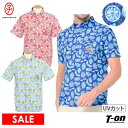 【30%OFF SALE】カステルバジャックスポーツ CASTELBAJAC SPORT メンズ ポロシャツ 半袖 ボタンダウンポロシャツ UVカット サッカー素材 軽量 胸ポケット付き リゾート柄 総柄 昇華転写プリント ロゴワッペン 【送料無料】 2025 春夏 新作 ゴルフウェア