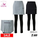 【50%OFF SALE】クランク CLUNK 日本正規品 レディース スカート レギンス付き スカート&レギンスセット 裾プリーツ アシンメトリーデザイン UVカット ロゴグラフィック 総柄 フルレングスレギンス ロゴプリント 2WAY ゴルフウェア 【送料無料】