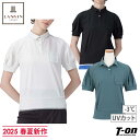 ランバン スポール LANVIN SPORT 日本正規品 レディース ポロシャツ 半袖 ボリュームスリーブ -3℃ UVカット 裾配色パイピング ロゴワッペン付 胸ポケット付 裏カノコ素材 【送料無料】 2025 春夏 新作 ゴルフウェア