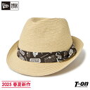 ニューエラ New Era NEW ERA 日本正規品 メンズ レディース ハット ストローハット 中折れ帽 トリルビー グログランバンド モノグラムテープ ロ...