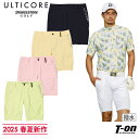 アルティコア ブリヂストン ゴルフ ULTICORE BRIDGESTONE GOLF メンズ パンツ ショートパンツ ハーフパンツ 撥水 コーデュラナイロン素材 高耐久性 5ポケット ロゴプリント 【送料無料】 2025 春夏 新作 ゴルフウェア