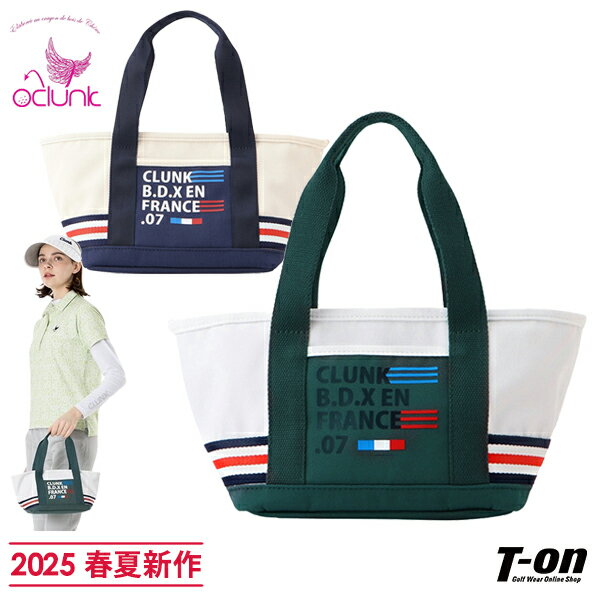 クランク CLUNK 日本正規品 メンズ レディース カートバッグ ラウンドバッグ 配色切替 ラインテープデザイン ロゴプリント ゴルフ 【送料無料】