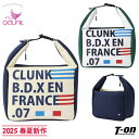 クランク CLUNK 日本正規品 メンズ レディース カートバッグ ラウンドバッグ ワンショルダー 配色切替 ロゴデザインプリント 2025 春夏 新作 ゴルフ