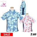 【30%OFF SALE】クランク CLUNK 日本正規品 レディース ハイネックシャツ 半袖 モックネックシャツ 吸汗速乾 高通気 ボタニカル柄 総柄プリント...