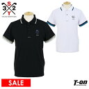 【30%OFF SALE】SY32 by SWEET YEARS GOLF エスワイサーティトゥ バイ スィートイヤーズ ゴルフ 日本正規品 メンズ ポロシャツ 半袖 ストレッチ スナップ釦仕様 襟配色ライン 袖口ロゴ編立てリブ メタルワッペン付 【送料無料】 2025 春夏 新作 ゴルフウェア