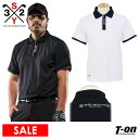 【30%OFF SALE】SY32 ABSOLUTE エスワイサーティトゥ アブソリュート 日本正規品 メンズ ポロシャツ 半袖 ストレッチ ロゴ入りリブディテール トリコローレプリント ハニカム調 凹凸素材 M~3L 【送料無料】 2025 春夏 新作 ゴルフウェア