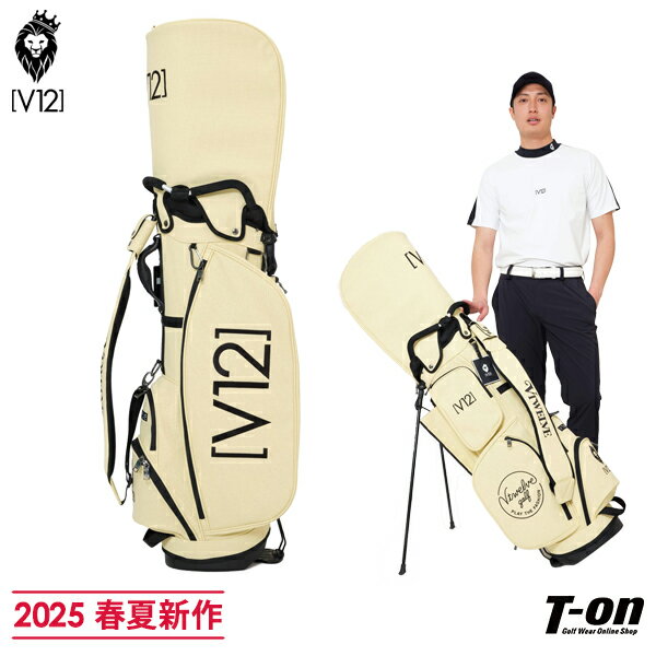 V12 ゴルフ ヴィ・トゥエルブ メンズ レディース キャディバッグ スタンド式キャディバッグ 9型 パンチングデザイン ロゴ刺繍 PUNCHING CB 【送...