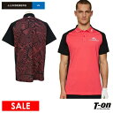 【30%OFF SALE】Jリンドバーグ J.LINDEBERG 日本正規品 メンズ ポロシャツ 半袖 吸水速乾 ストレッチ サイド配色切替 後ろ身頃総柄デザイン ブリッジロゴプリント 【送料無料】 2025 春夏 新作 ゴルフウェア