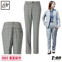 ゾーイ ZOY レディース パンツ ロングパンツ ストレッチ グレンチェック柄 ピスネーム付 上品 トラッドテイスト 【送料無料】 2025 春夏 新作 ゴルフウェア
