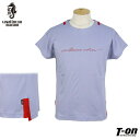 カヴァッルッチョ マリーノ CAVALLUCCIO MARINO メンズ Tシャツ 半袖 綿100% 配色テープディテール 筆記体 ロゴプリント 【送料無料】 ゴルフウェア