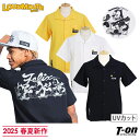 ラウドマウス ゴルフ LOUDMOUTH GOLF 日本正規品 日本規格 メンズ カジュアルシャツ 開襟シャツ UVカット サッカー素材 FELIX THE CATコラボ 胸ポケット付き バックプリント ボックスロゴワッペン 【送料無料】 2025 春夏 新作 ゴルフウェア