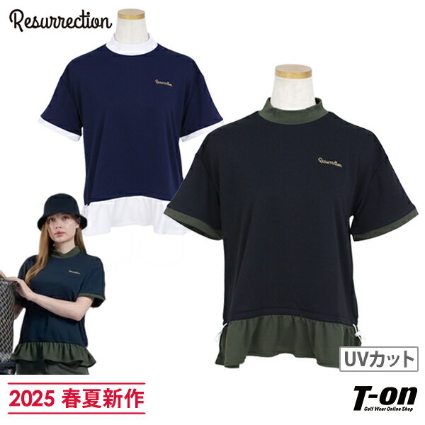 レザレクション Resurrection レディース ハイネックシャツ 半袖 モックネックシャツ U