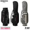 ブリーフィング ゴルフ BRIEFING GOLF メンズ レディース キャディバッグ 8.5型 CR-6 #03 レオパードジャガード柄 コーデュラナイロン ヒョウ柄 豹柄 ロゴ刺繍 12ポケット 【送料無料】 2025 春夏 新作 ゴルフ