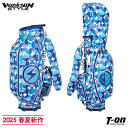 ウィンウィンスタイル WINWIN STYLE メンズ レディース キャディバッグ 9型 47インチ対応 ポリエステル素材 幾何学柄 総柄 スマイルワッペン P...