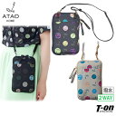 アタオ ゴルフ ATAO GOLF メンズ レディース カートポーチ ポシェット ポーチ ハーモニードットポシェット 撥水 2WAY ショルダーベルト付き ドット柄 【送料無料】 ゴルフ