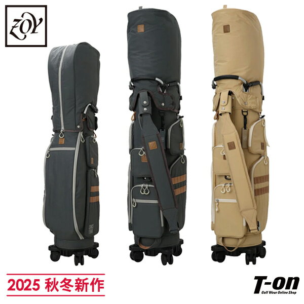 ゾーイ ZOY メンズ レディース キャディバッグ 9型 47インチ対応 キャスター付 4輪キャディバッグ リップストップ素材 高耐久素材 ロゴ型押しワッペン ...