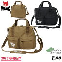 ワック WAAC 日本正規品 メンズ レディース ボストンバッグ ビッグトートバッグ シューズインポケット付き ショルダーベルト付き ワッキー&ロゴワッペン 【送料無料】 2025 秋冬 新作 ゴルフ