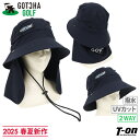 ガッチャ ガッチャゴルフ GOTCHA GOLF メンズ レディース ハット バケットハット UVカット 撥水 水陸両用 サンシェード付き 2WAY ロゴワッペ...