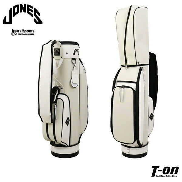 ジョーンズ JONES 日本正規品 メンズ レディース キャディバッグ 9型 RIDER Le Creme レザー調素材 ×ナイロンリップストップ素材 異素材切...