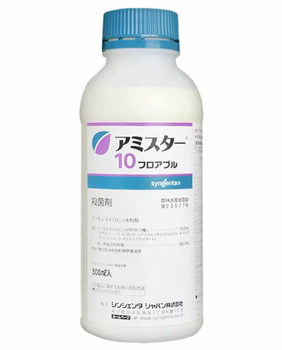 アミスター10フロアブル 500ml うどんこ病 炭疽病 黒とう病 灰色かび病 べと病 枝膨病 晩腐病 褐斑病