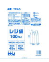 レジ袋 45号 乳白 3ケース 多量割引セット TE45 ハウスホールドジャパン